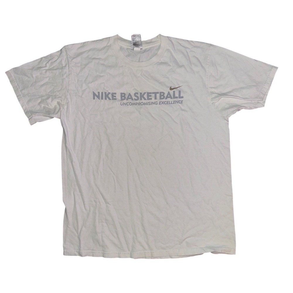 Nike Basketball Uncompromising Excellence Graphic T-Shirt White Mens Large